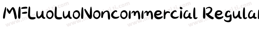 MFLuoLuoNoncommercial Regular字体转换